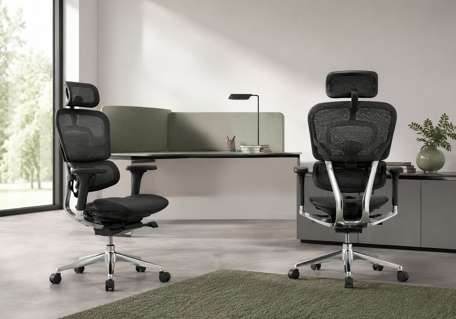 Poltrona ufficio ergonomica Migreen con supporto lombare regolabile